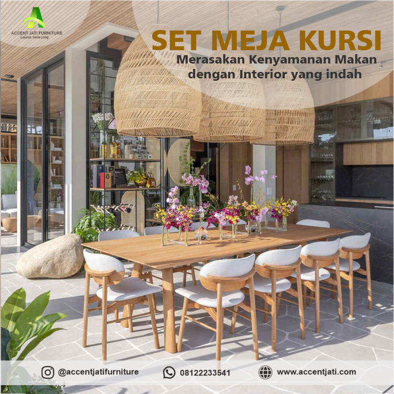Meja Kursi Makan AJF011