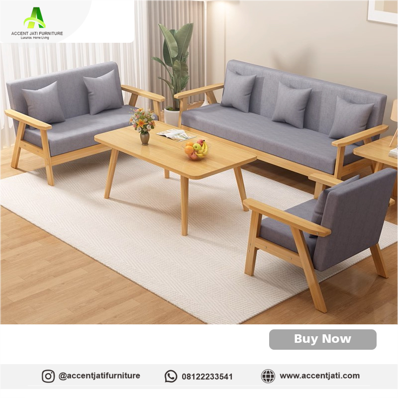 Set Kursi Tamu Minimalis untuk Ruangan Sempit