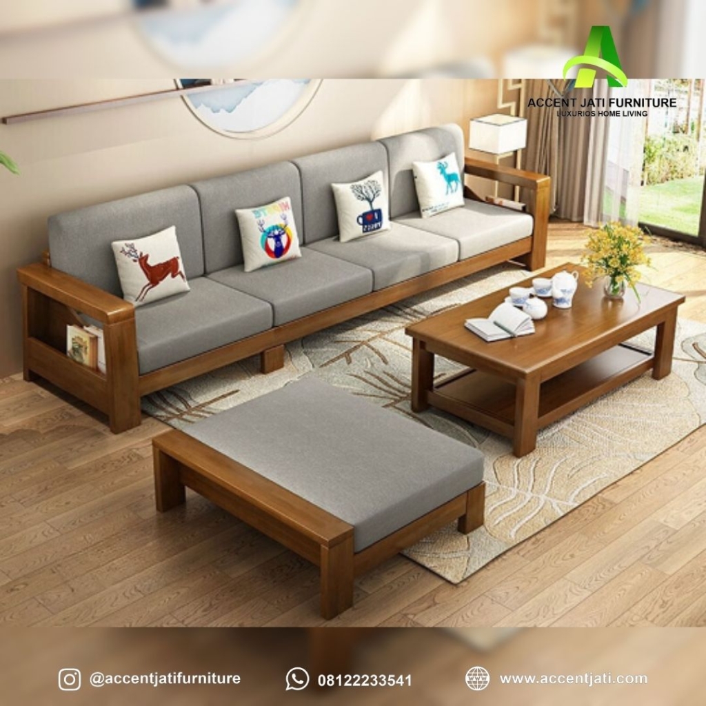 Set Sofa Ruang Tamu Minimalis Modern Sentuhan Kontemporer